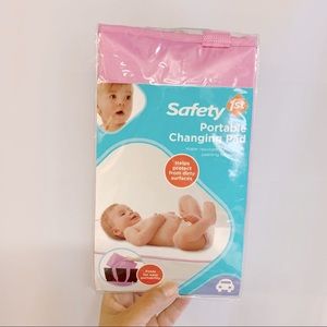 Safety first portable changing pad pink new